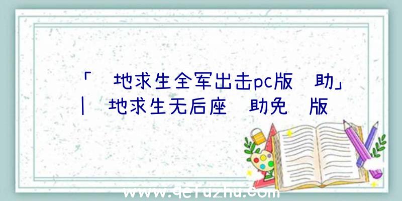 「绝地求生全军出击pc版辅助」|绝地求生无后座辅助免费版